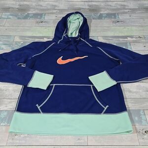 Nike Therma-Fit Blue Hoodie sz Large